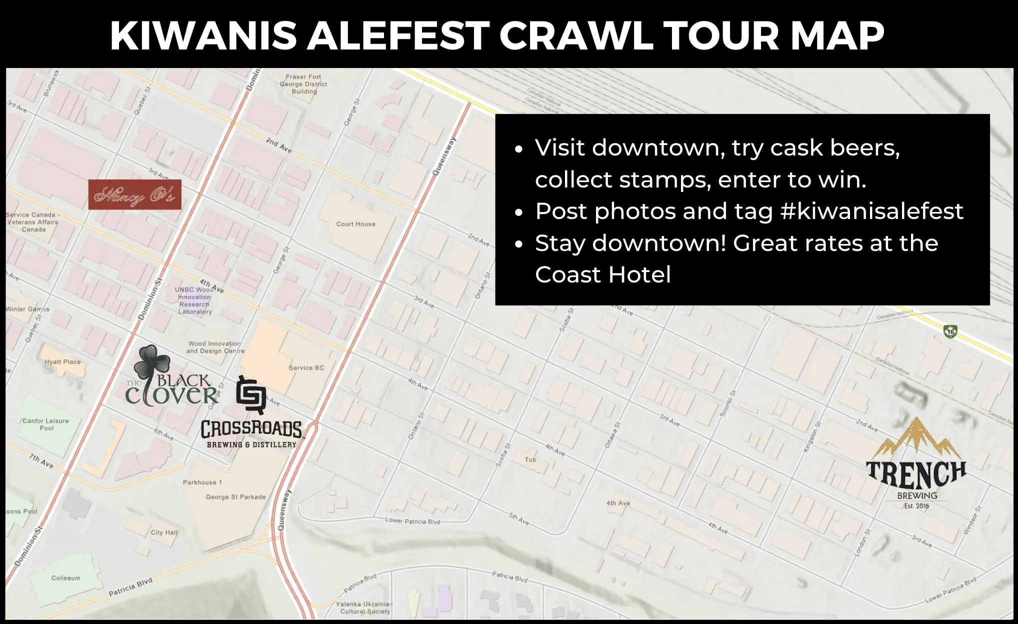 Kiwanis Alefest Crawl Map